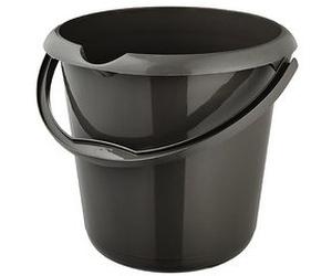 Seau 'mika eco', rond, 10 litres, graphite