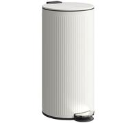 Seau Moonbite de 30 litres, couleur crème, couvercle à fermeture douce avec verrouillage à 90°, insert métallique amovible, résistant aux taches, métal, couleur crème