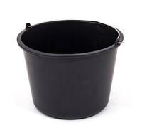 Seau plastique anthracite fonce 16 L H-255 mm les chantiers de construction