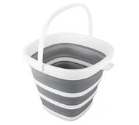 Seau Pliable 10 L en Silicone, Seau à Eau Pliable et rétractable rectangulaire avec poignée pour Nettoyage, Maison, Voiture et Camping, Seau Plastique Durable et Portable pour extérieur et Voyages