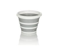 CLEAN SILR | 10 L - Conteneur pliable Gris / Blanc