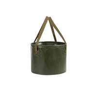 Seau pliable multifonctionnel étanche portable pour voyage, camping, randonnée, pêche, seau de rangement, vert S
