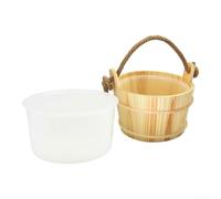 Seau pour bois Cèdre Renforcé pour Sauna et Hammam Seau pour | pour bois de cèdre massif, résistant haute température, poignées corde naturelles, pour idéal rituels détente