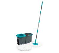 Seau pour moustiquaire, seau à deux compartiments pour nettoyage à sec, avec système d'essorage activé par pédale