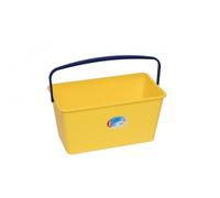 Seau rectangulaire pour lave sol métal - coloris jaune BROSSERIE THOMAS