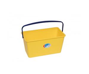 Seau rectangulaire pour lave sol métal - coloris jaune BROSSERIE THOMAS