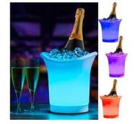 Seau refroidisseur champagne et vin 5l couleurs led changeante noir G