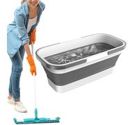 Seau rond pliable en silicone pour économiser de l'espace