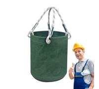 Seau - Sac de rangement à outils - Sac de transport stable pour travaux manuels de construction, menuiserie, jardin et montage - Toile en silicone légère et polypropylène avec construction durable