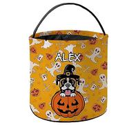 Seaux à Bonbons d'halloween Chien Boxer Jaune Sacs à Bonbons