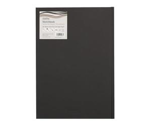 Seawhite 32417 - Black Cloth carnet de Croquis Portrait, DIN A4, 46 Feuilles, carnet de Notes, Sketch Book, sans Acide pour des résultats durables