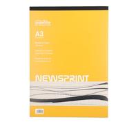 SEAWHITE 32765 - Bloc de croquis Newsprint, carnet de notes, Sketch Book, grand format DIN A3 optimal pour l'atelier, l'école ou le travail