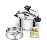 SEB - Autocuiseur Cocotte Minute Authentique 6 L - Inox, cuisson 2x plus rapide, induction/gaz/élec