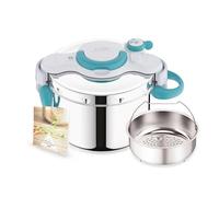 SEB Autocuiseur ClipsoMinut' Easy+ 6L – Ouverture à une main, Fabriqué en France – Inox Bleu