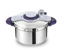 Seb Clipsominut’ Perfect Cocotte-minute 7,5 L, Autocuiseur induction, Facile à utiliser, Minuteur, Livre 100 recettes inclus, Fabriqué en France, Violet P4624800