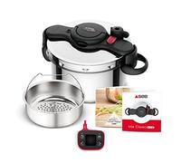 SEB Clipso Now+ Cocotte-minute® 7,5 L, Résultats de cuisson parfaits, Gain de temps, Ouverture facile, Minuteur intelligent, Fabriqué en France, Poignées rabattables P4904850