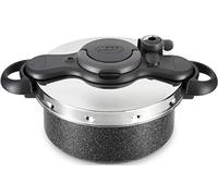 Seb Clipsominut' Ultra Resist finition pierre, Cocotte-minute 5 L, Autocuiseur induction, Livre de recettes inclus, Facile à utiliser, Fabriqué en France P4605138