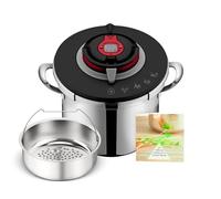 SEB - Cocotte Minute Clipso Chef Expert Acier Inoxydable - 8 L | Autocuiseur multifonction pour 6 à 8 personnes - 4 programmes de cuisson - Minuteur intégré - Système de sécurité 6 points
