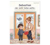 Sebastian - der nicht teilen wollte (Wandkalender 2027 DIN A3 hoch), CALVENDO Monatskalender: Ein Kindergarten-Muffel lernt teilen.