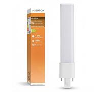 SEBSON Ampoule LED G23 4W 700lm Blanc Neutre 230V AC & CCG - Lot de 4 | Remplace Lampe Fluorescente Compacte CFL 7-9W, Compatible avec Dulux S & PL-S, Culot 2 Broches