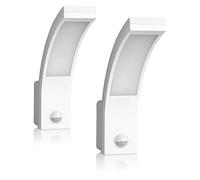 SEBSON LED Luminaire Exterieur avec Detecteur de Mouvement 9m/140° | Lot de 2, Eclairage Exterieur Blanc 15W 1000lm 5800K, IP65 Applique Murale
