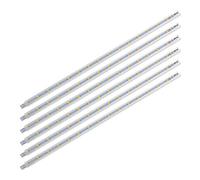 SEBSON Réglette LED Cuisine 30cm avec Prise 12V et Interrupteur - Set da 6 - Lampe de Placard 2W, 190lm, Blanc Chaud - Éclairage sous Meuble pour Étagère, Armoire - 9x7x300mm