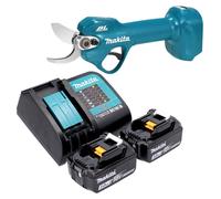 Sécateur à batterie Makita DUP 181 SF 18 V 30 mm sans balais + 2 batteries 3,0 Ah + chargeur