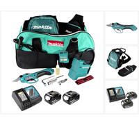 Sécateur à batterie Makita DUP 361 RM 36 V (2x 18 V) + 2 batteries 4,0 Ah + chargeur + sacoche