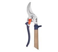 Opinel Ciseaux de jardin 001627 Bleu – Lame inox, Manche hêtre, Verrouillage 3 positions