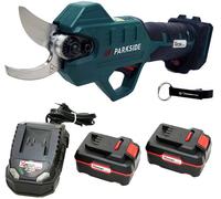 Sécateur / cisailles de jardin sans fil PARKSIDE® 20 V PAAS 20-Li avec 2 batteries (4 Ah) et chargeur (2,4 A)