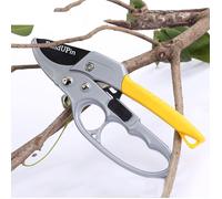 Sécateur de Jardin à Crémaillère Coupe Branches Ø 2.0 cm avec sélecteur Cliquet ,pour Coupe Fluide ou à étapes