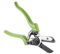 Sécateur de précision - Sécateur à enclume - Lame en acier tranchante - Manche antidérapant recouvert de plastique - Outil de coupe pour le jardin - Vert