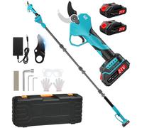 Sécateur électrique 21 V, 4000 mAh, ouverture de 50 mm, avec 2 batteries