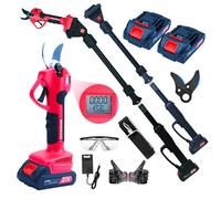 Sécateur Électrique 3000lb - Perche Télescopique 228cm - 3 Modes - 300W - Batterie 2x2000mAh