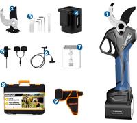Sécateur électrique à batterie, longueur de coupe 40 mm, moteur sans balai, lame en acier SK5, Pru40 4ah4ah