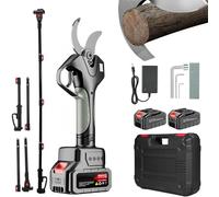 Sécateur Électrique Avec Batterie Et Perche Longue - 2.1m De Rallonge, Écran LCD, Coupe 50mm Pour Taille Des Branches Et Travaux Horticoles(1 Battery)