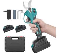 Sécateur électrique avec une capacité de coupe de 30 mm, 2 batteries et un chargeur