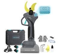 Sécateur électrique Cecotec TitanCut 5000. 2 batteries 21 V, moteur sans balais, branches jusqu'à 50 mm, lames avec revêtement en titane,numérique, coffret et accessoires inclus