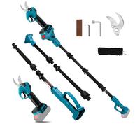 Sécateur électrique Compatible avec Makita 18V, sécateur sans Fil avec Perche d'extension jusqu'à 4,57 m, écran LCD, Batterie de 30 mm pour Jardin (sans Batterie)
