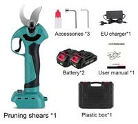 Sécateur électrique - Coupe-haies - Ébrancheur - Sans fil - Sécateur de jardin - 500W - 4 vitesses
