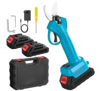 Sécateur électrique - Fonctionnement sur batterie - Moteur sans balais - Capacité de coupe de 25 mm - Idéal pour les arbres fruitiers et les bonsaïs - 21 V