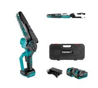Sécateur électrique, lame 8 pouces, moteur sans balai, 2 batteries, boîte plastique, EU