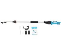 Sécateur électrique - Modèle télescopique à batterie - Longueur réglable de 1,44 à 2 m - Max. 500 W, puissance nominale 150 W - Lame en acier inoxydable - Poignée en caoutchouc - Bleu