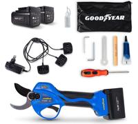 Sécateur électrique Professionnel 16,8V + 2 Batteries Lithium 2Ah Ø Coupe 32 mm Moteur Brushless GOODYEAR