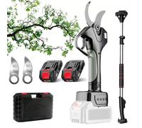Sécateur électrique professionnel de 45MM avec poteau télescopique de 2.1M, écran LCD, batterie au Lithium Rechargeable, for l'élagage des arbres