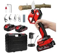 Sécateur Électrique Sans Fil 21 V, Sécateur Horticole Makita21V Avec Interface, Moteur Sans Balais de 600 W Coupant Des Branches de 4 cm (1,6 Pouces), Livré Avec 2 Batteries de 1 500 Mah