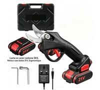 Sécateur électrique sans fil 21V - 1200W brushless, coupe 25mm - Compatible batterie WORX - puissant et durable -Pour jardin, verger