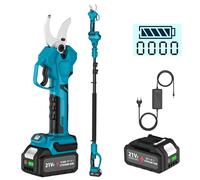 Sécateur électrique sans fil 3500 W - Sécateur électrique professionnel - Perche télescopique de 2 5 m - Diamètre de coupe de 40 mm