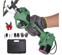 Sécateur Électrique Sans Fil: 35mm Sécateur électrique Portable avec 2 batteries 21 V/2000 mAh, Sécateur à Batterie Portable avec Lame SK7, Secateur electrique sans fil pour Vigne, Olivier, Haies