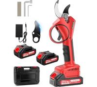 Sécateur Électrique Sans Fil 40mm avec SK7 Lame et 800W Moteur Sans Balais | Léger Secateur Electrique avec 4000mAh batteries(2x2.0Ah) et Boîte,Deux Tailles Ajustables pour Jardinage et Arbres fruitiers